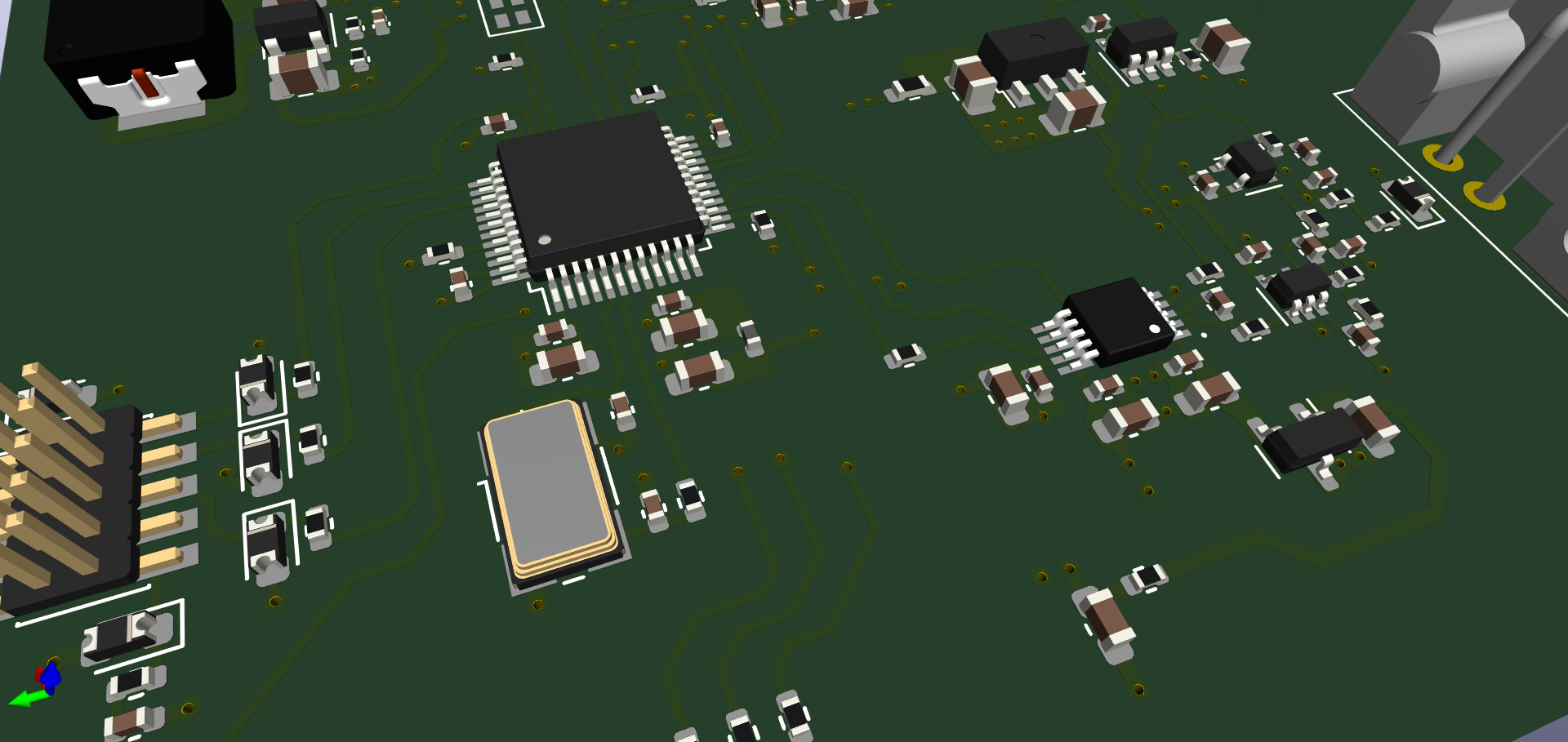 Mixed-signal render close-up